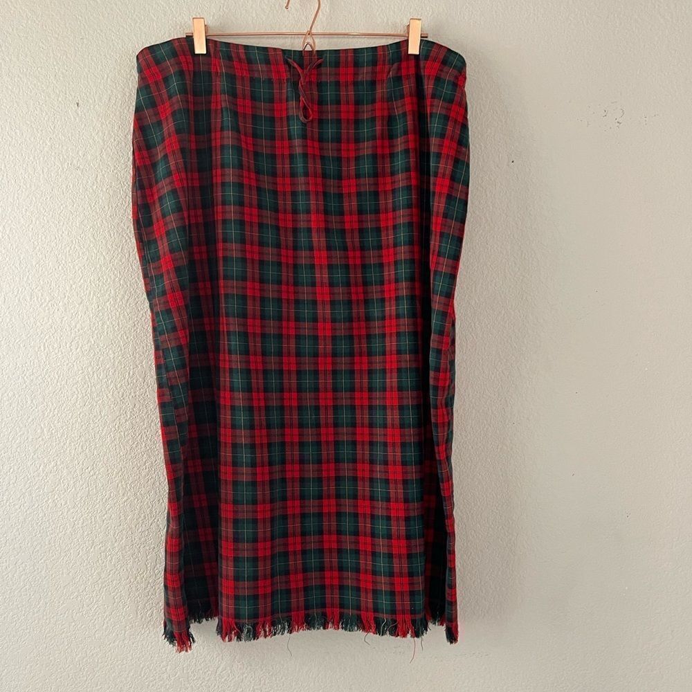 Vintage womens flannel blanket style skirt‎